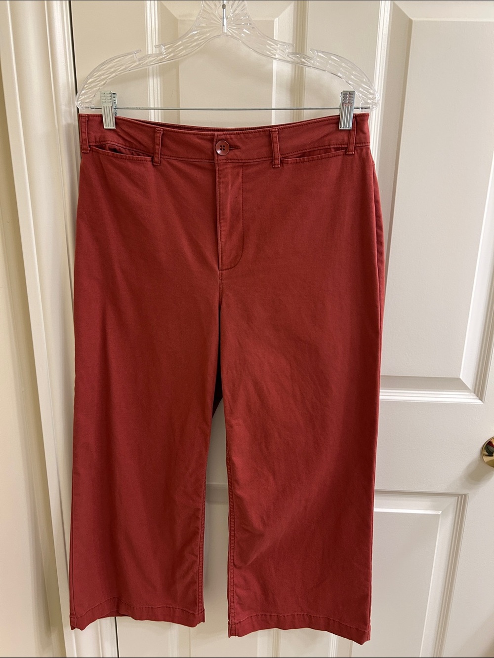 Old Navy Women's Terra Cotta Wide-Leg Cropped Pants